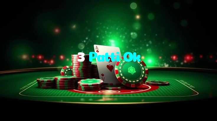 3 Patti Ok casino presented on mobile device in Pakistan with slots and live games